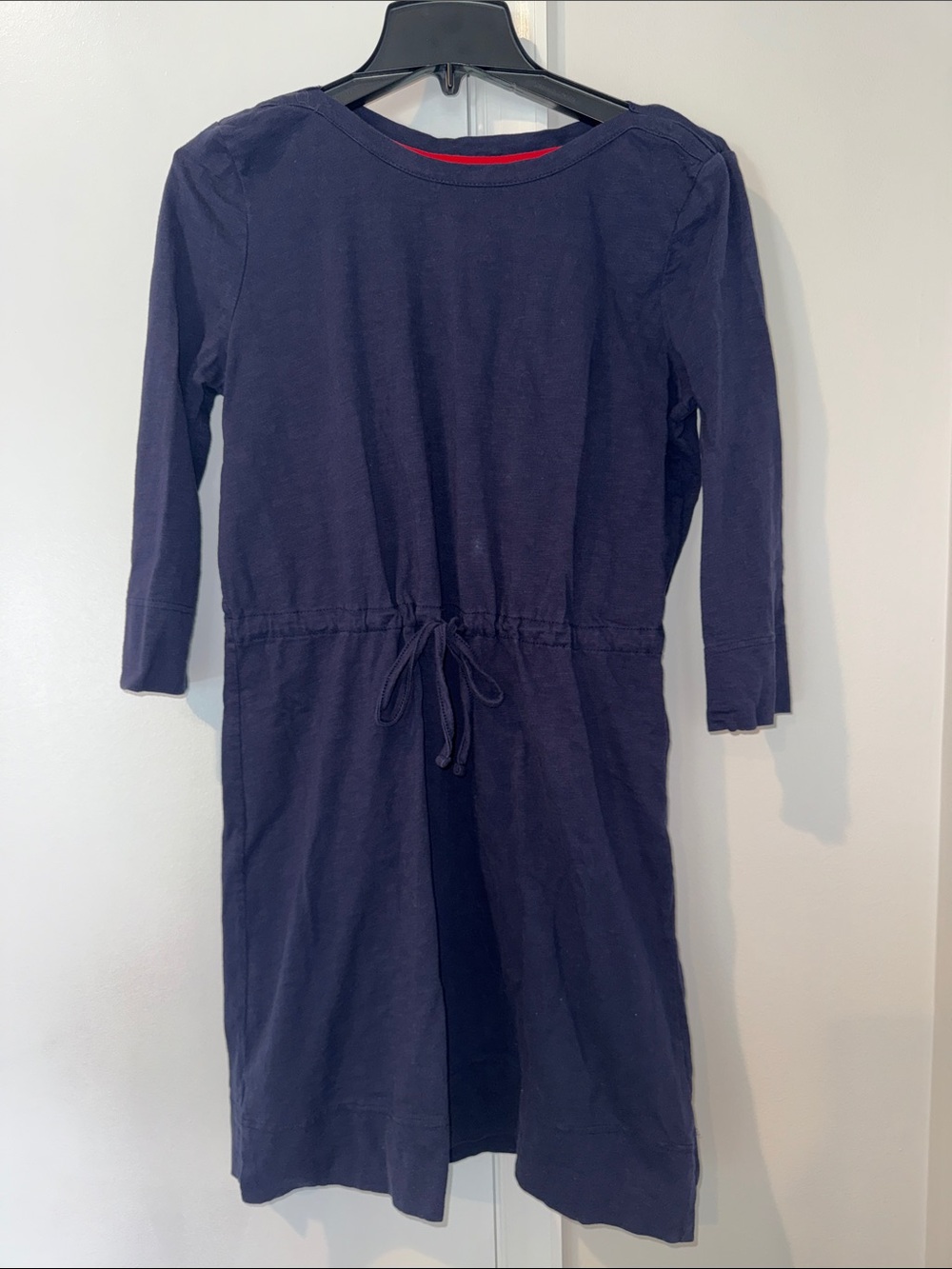 Merona Target Navy Long-Sleeve Tie-Waist Casual Dress